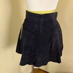 Bagatelle  Dark Gray Front Snap Buttons Leather Skirt Photo 6