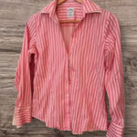 Brooks Brothers  Petite‎ Fitted Stretch Pink Striped Petite 4 Photo 0