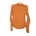 Free People NWOT  Sunday Afternoon Striped Orange Cutout Top Size XL Photo 2
