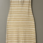 Lands' End  Cream Bodycon Midi Dress Sleeveless Halter Casual Photo 0