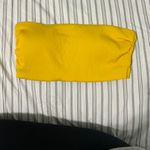 Old Navy yellow strapless bathing suit top Photo 0