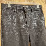 Levi's Levi’s Black 721 Skinny Cheetah Print Wild Cat Foil Design Pants Size 32 Photo 2