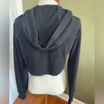 Forever 21 cropped zipper hoodie Los Angeles reflector stripe Size Small Photo 4