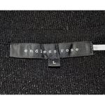 Endless Rose Anthropologie Sz L Black Metallic Loop Fringe Mini Skirt & Tank Top Photo 11