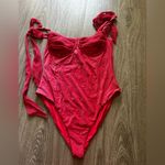 Beach Riot  Dede‎ Lurex Tie Shoulder One Piece Underwire Swimsuit  Large Photo 3
