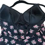 Lei Vintage Y2K Floral Cami Babydoll Top Whimsy Fairy Grunge Festival Size S Black Photo 3