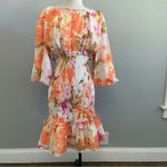 Rachel Parcell  Smocked‎ Floral Spring Fling Smocked Dress Size XS NWOT Photo 4