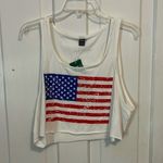 SheIn  American flag crop top‎ size L Photo 0