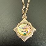 Vintage 925 Sterling Silver Toujours l’ Amour Always Love 16” Necklace 6g. Photo 2