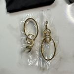 Vita Fede Cassio Earrings Gold Plated Stainless Steel Modular Hoops Dust Bag Photo 2