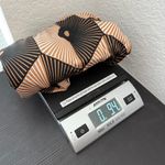 Emily Rose Black & Beige Retro Geometric Layered Blouse with Necklace Size Small Photo 8