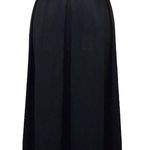 Max Studio  black crepe high low sash tie waist pull on skirt size large Photo 0