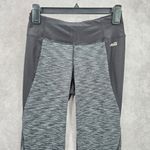 Avia  Black Gray Long Mesh Legging Pant Bottoms Activewear Small Photo 2