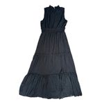 Draper James  RSVP women's XL sleeves tiered smocked maxi dress black metallic Photo 2