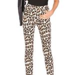 MOTHER Denim High Waisted Looke Ankle Fray In Touch Of The Tiger Size 27 Brown Photo 1