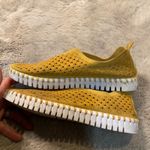 Ilse Jacobsen Tulip Perforated Sneaker Size 38 Comfort Lightweight Mustard Yellw Yellow Photo 3