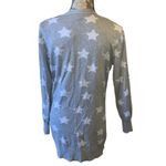 Gray & White Star Cardigan with Pockets size medium Photo 2
