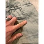 Tahari  Linen Shorts Size Small Light Green‎ Pockets Pull On Stretch Waist Womens Photo 6