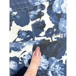 The Limited  Women’s Floral Print Flat Front Chino Shorts Blue White Size 14‎ Photo 4