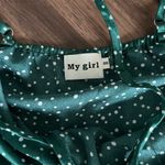 Princess Polly  green polka dot satin wrap dress Photo 2