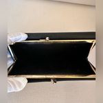 Salvatore Ferragamo Vara Knot Lizard Wallet black with Gold Logo Photo 8