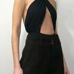 Cosabella Bisou Cross Halter Bodysuit Black Size S Retail $125 Photo 0
