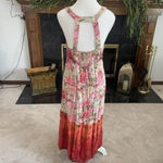 Angie High Low Dress Womens L Pink Festival Brunch Resort Coastal Cruise Beach Photo 5