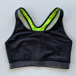Nike Women's Dri-FIT Black Neon Yellow Sports Bra Size Medium M Photo 0