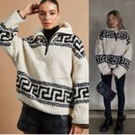 Isabel Marant  Etoile Garner Half Zip  Printed Pullover Long Sleeve Jacket Sz 34 Photo 1