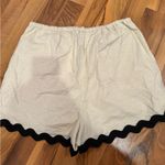 Blue Rain x Francesca’s linen blend shirt with rickrack squiggle detail NWT med Photo 4