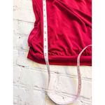 BCBGMAXAZRIA Women's Beaded Detail One Shoulder Going Out Top Dark Pink Small Photo 8