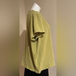 Susan Graver Light Green White Floral Embroidered Short Sleeve T-Shirt Sz. 2X. Photo 2