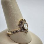 Fragrant Jewels Nutcracker Collection Aurora Borealis & Clear Rhinestone Ring Photo 2