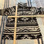 Eddie Bauer  women's M aztec print 1/4 zip fleece pullover sweater Photo 2