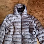 Eddie Bauer Women's Charcoal Grey Quilted Down Hooded Parka 650 Size XXL Photo 5