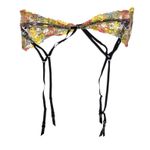 Victoria's Secret NWT Victoria’s Secret Dream Angels Mesh Floral Garter Belt M/L Photo 0