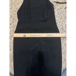 Carmen Marc Valvo  Black Beaded Lace Neck Halter Dress NWT Size 6 Photo 11