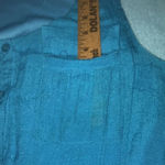 AGB turquoise sleeveless lined midi dress chest pockets button front NEW size M Blue Size M Photo 7