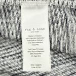 Rag and Bone  Hudson Striped Long Sleeve Crew Neck Tunic Top Women's Small Gray Photo 5