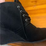 Arizona Jeans Women’s black wedges lace up EUC 7M Photo 6