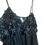 Babydoll Black Floral Little Black Bow Sheer‎ Tank Lingerie Size XL Photo 3