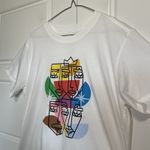 Lululemon Tee Shirt Women Sz. 8 White Short Sleeve All Yours PRIDE Photo 2