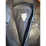 wilson's leather Vintage Women's Large Wilson's Black Leather 90s‎ Y2K Vest Photo 2