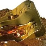 Lady Ellen Gold Leaf Hair Clip w/ Faux Pearl Photo 6