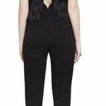 BCBG MAXAZRIA Brianne Eyelash Fringe Jumpsuit Black NWT Photo 1