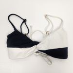 l*space L* Ringo Bikini Top in Black & Cream Size Small NWT Adjustable Photo 1