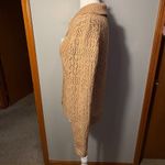 Joie  Brown tan Crochet Collar Button Front Cardigan Sweater Top Size S Photo 3