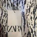 ZARA  - Black and White Animal Print Mini Dress Photo 3