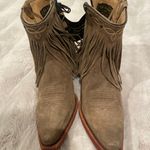 Cowboy Ankle Boots Brown Size 8.5 Photo 3