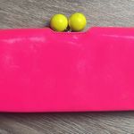 Bright Pink & Yellow Retro Clutch Wallet – Festival Photo 2